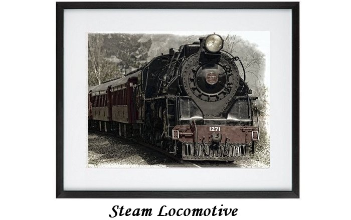 Steam Locomotive Framed Print
